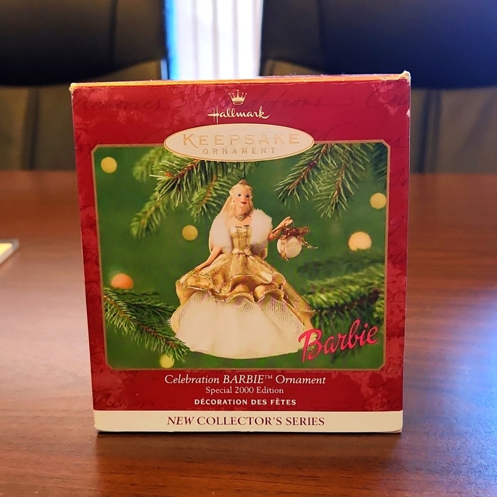 Hallmark Celebration Barbie ornament Special 2000 Edition in box.